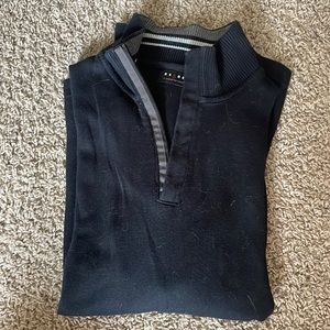 Men’s Black Zip-Up Sweater Size L